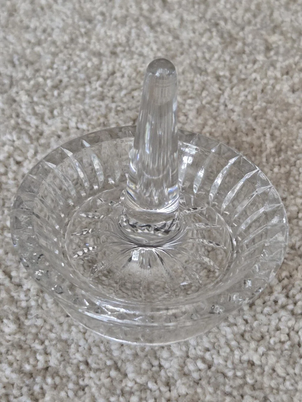 Lead Crystal Ring Holder Dish